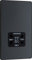 BG Electrical Dual Voltage Shaver Plug Socket, Electric Toothbrush Charger Socket for Bathrooms, Screwless Front Plate, Round Edges, Evolve, 2-Pin, Matt Grey, 115V / 240V, PCDMG20B