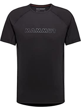 Mammut Selun FL T-Shirt Logo Men | Outdoor Funktionsshirt für Herren, Atmungsaktiv, Kurzarm | Schwarz, S