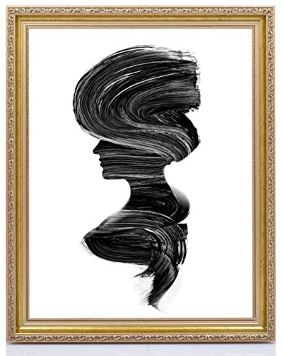 Monframe Barockrahmen Paris - 30x40 cm Gold - Bilderrahmen Antik mit Acrylglas