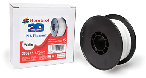 Humbrol AG9173 White PLA Filament - 3D Printer Filament Spool, 1.75mm Flexible PLA, 3D Printing & Scanning Accessories - Replacement Filament Materials for AG9172 Humbrol Creator 3D Printer