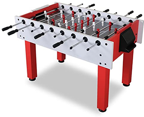 Samnuerly Kickertisch Großer Standard 8-poliger Kickertisch für Erwachsene Indoor-Fußballtisch (E)