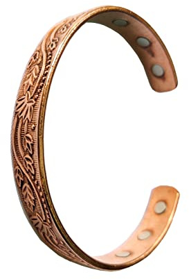 Wonder Care Armband aus reinem Kupfer für Damen und Herren, Copper Kada für Herren, magnetisches Kupferband mit Samtetui und Geschenkbox