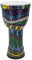 GURU SHOP Farbige Djembe/Holztrommel/Percussion Rhythmus Klang Instrument - Motiv 6/42 cm, Mehrfarbig, Musikinstrumente