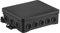 SIMET Anschlussdose 90 x 135 x 40 mm, halogenfrei, selbstverlöschend, UV-beständig, IP54, FASTBOX&HOOK mit Hakenadapter HNS, 50 Stück, schwarz