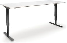 kaiserkraft | Schreibtisch Atlanta Trend | elektrisch höhenverstellbar | gerade | BxT 180x80 cm | weiß/schwarz