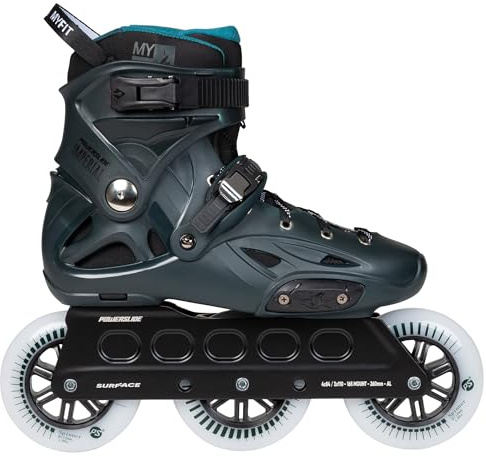 Powerslide Inline Skate Imperial Darkteal 110, für Urban und Fitness, für Damen und Herren in dunkelblau