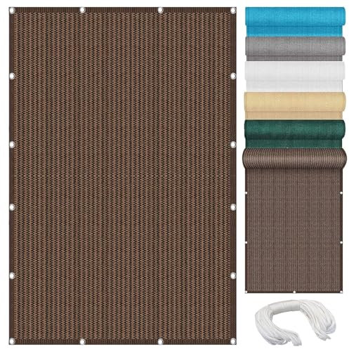 Sonnensegel Rechteckig 2.8 x 4 m, 98% Uv-Schutz,Atmungsaktiv,Isolierung, Sonnensegel Atmungsaktiv Sonnenschutz, Sonnensegel Shade Sails, für Garten Balkon, Braun