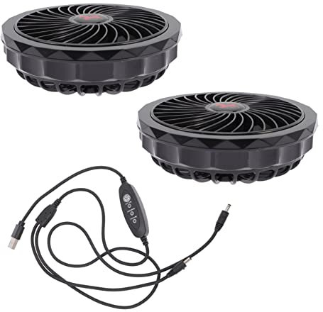 PRETYZOOM Chaleco De Aire Acondicionado Portátil Refrigerado Con 3 Configuraciones De Velocidad Ventilador Silencioso Y Duradero Para Uso En Exteriores