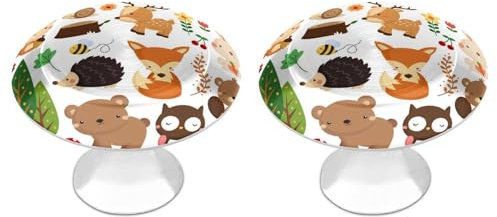 Tilivyx Door Knobs Decorative Woodland Animals 1 pcs(2 Drawer Handles)