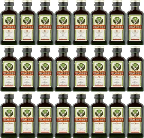 60 JAGERMEISTER Mignon 2cl Vol. 35% - Confezione da 60 Bottigliette Miniature Mignon Jagermeister da 2cl
