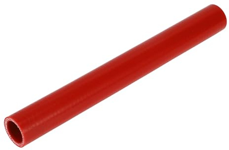 X AUTOHAUX 1 Pz 25mm/0.98 ID 300mm/11.81 Lunghezza 0 Gradi Rosso Auto Silicone Tubo Refrigerante Tubo Universale