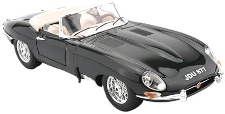 YRXIAO Modellbausatz Auto 1:18 Für Jaguar E-Type Druckguss-Legierung Modell Klassische Cabrio Mock-ups Desktop Dekoration Modell Limited Edition Für Wohndekorationen(Black)
