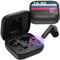 auvisio Micro-Kopfhörer: 2er-Set Kabellose In-Ear-Kopfhörer mit Touchscreen-Ladecase & ANC (mit Mikrofon, Bluetooth, mit Mikrofon kabellos, Freisprecheinrichtung)