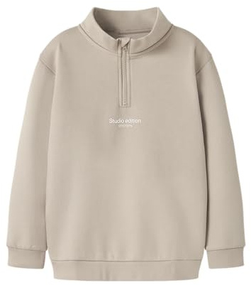 Nkmbrody Ls Nreg Sweat Zip Bru Noos, Ren kashmir, 116