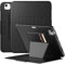 SEYMAC Funda para iPad Pro 11 Pulgadas 2022/2021/2020/2018(4.ª/3.ª/2.ª/1.ª Generación), Funda Protectora Completa con Auto Sueño/Despertar, con 7 ángulos de Soporte, Soporte para Lápiz, Negro