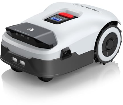 ANTHBOT Genie1000 Robot Tondeuse sans Fil Périphérique -2000m² Full Band RTK+4Yeux IA Vision Tondeuse Robot Gazon, Auto Cartographie, 20Multi-Zone, Évitement des obstacles, Charge Auto, Alarme antivol