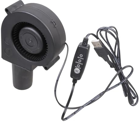AYPOHU Outil De Soufflage Alimenté Par USB Allumages Efficaces Des Cheminées Systèmes De Chauffage Extérieurs Entretien Ventilateur D'air 3800 Min Pour Gonflables