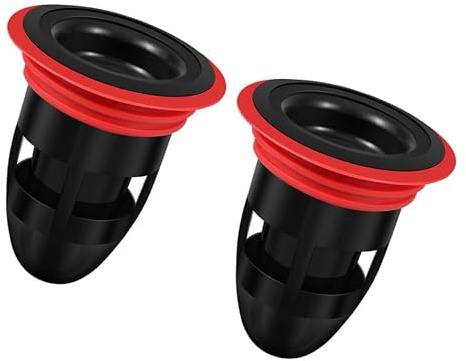 Filtres de Drainage en Silicone Noir 2 Pièces, Anti-odeur