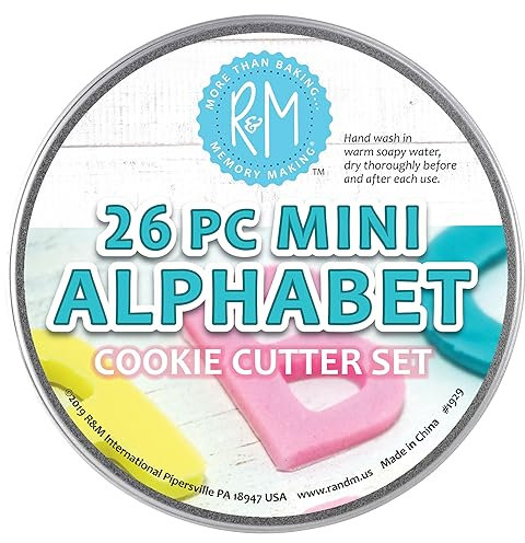 Toy Zany Alphabet Mini 26 Piece Cookie Cutter Set
