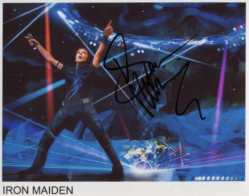 Bruce Dickinson Iron Maiden SIGNED Photo 1st Generation PRINT Ltd 150 + Certificate (1)