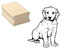 Stempel junger LABRADOR RETRIEVER - Motivstempel aus Buchenholz