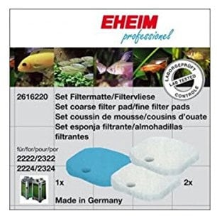 Schaumstoff Eheim 2222 – 24/2422 – 24 12 + ER Packung 2Blanc