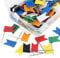 LUWANZ Markierungsfähnchen Pinnwand Markierungsfahnen Markier Flagge Pinnadeln Fähnchen für Landkarten, Weltkarten etc, 100 Stk. in Aufbewahrungsbox (7 Farben)