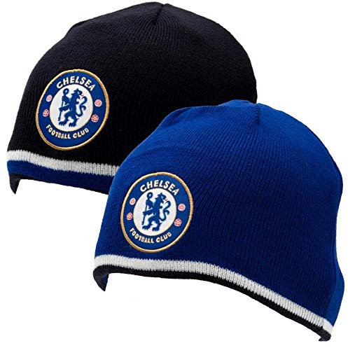 Offizielle Reversible Strickmütze von Chelsea Fc