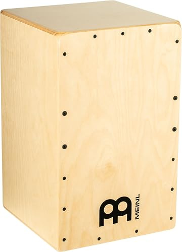 Meinl Percussion Snarecraft Cajon, Natur (SC100B) | mit 2 Snare-Teppichen, Birke