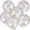 Jovitec 12 Pezzi Palloncino Coriandoli 12 Pollici Palloncino in Lattice con Coriandoli Oro Rosa Viola Verde per Matrimonio Decorazione Festa Compleanno Unicorno Sirena (Multicolore)