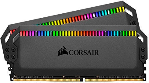 Corsair Dominator Platinum RGB 16 GB (2 x 8 GB) DDR4 3600 MHz C18, Enthusiast RGB LED Illuminated Memory Kit - Black