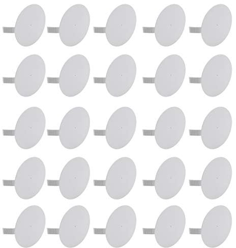 Meister Federdeckel Ø 68 mm - weiß - Geeignet für Ø 60 mm Schalterdosen - 25 Stück - Für einen bündigen Abschluss / Dosendeckel für Gerätedosen / Spreizdeckel zum Einhaken / Klemmdeckel / 7460310