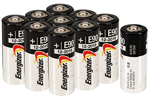 Energizer [10 pcs] E90 LR1 N Size, 1.5 Volt Alkaline Batteries