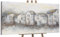 YS-Art Abstrakt Acryl Gemälde auf Leinwand Ruhige Straße Architektur Fachwerkhaus handgemalt Wandbilder Wohnzimmer modern Wohndekor Bilder Büro echte Kunst 160x80 cm