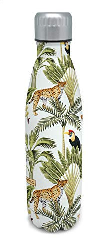 Nerthus Fih 514 Flasque Double Paroi en Acier Inoxydable Chaud et Froid Motif Jungle 500 ML sans Bpa 18/8