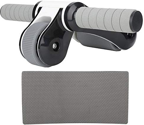 KEENSO 2 Ab Roller Wheel, Roller Abdominal Muscle Exerciser, faltbare Fitnessgeräte mit Knieschoner, Heim & Fitnessstudio, 200 Pfund(schwarz)