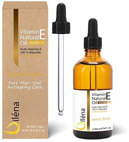 Oïléna - Extra Strong 100% Natural Vitamin E Oil 250ml | Anti-Aging & Anti-Wrinkle | Dark Circles Remover | Hair Loss Prevention | Nail Strengthener, 8.8 Fl oz.