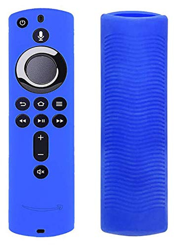 HUANRU 2 Stück Silikons Chutzhülle Für TV Stick 4K Fernbedienungs Abdeckung Leuchtende Hülle Gitter rutschfest Anti-Lost-Schutzhülle Stoßfeste Abdeckung Für (3. Generation) / Cube