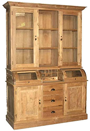 Teako Design Teak Buffet Heberg Schrank Landhausstil Massivholz Vollholz- 160x 223x 56 cm (B/H/T)