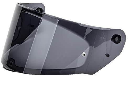 HLSP Vetro casco per FF328. Visiera del casco Adatto per LS2 FF320 FF353 FF800 Helmets Lens Model MHR-74. Visera de Casco. (Color : Smoke shield)