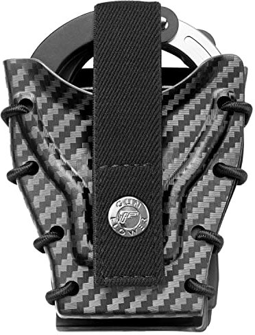 Kydex Handschellen-Etui, passend für ASP-Handschellen, Handschellen und Kettenhandschellen, MOLLE/Gürtelclip erhältlich, Strafverfolgungsmanschettenhalter, 4.5 cm, 5.1 cm und 5.2 cm