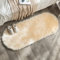 MIULEE Faux Fell Teppich Flauschig Weiche Warm Modern Bodenmatte Sofa Matte Kunstfell Dekofell Unregelmäßig Bettvorleger Wolle Longhair Optik Gemütliches 60x160 cm Beige