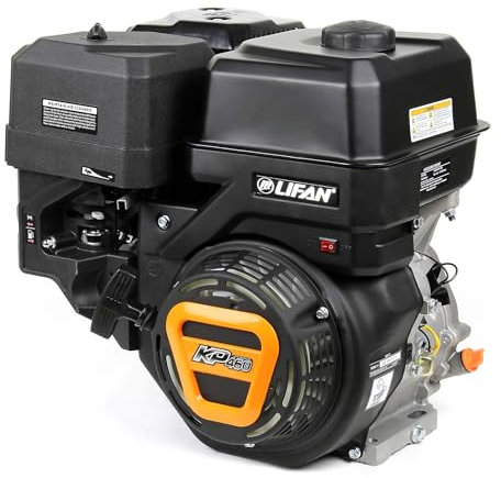 Wiltec LIFAN KP460 Moteur Essence 25mm 15,6 CV Monocylindre Plaques vibrantes et Machines de construction Engins de chantier Moteur 4 temps refroidi par air
