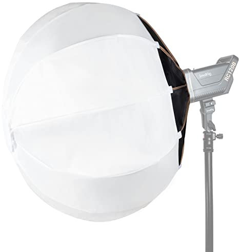 SMALLRIG 90cm/35,4 Softbox Linterna RA-L90, Montaje Bowens con Visera Flexible Tipo Velcro para SMALLRIG RC 120D/RC 120B/RC 220D/RC 220B,Compatible con Aputure Luz 600d Godox SL60W, NS65L - 3932
