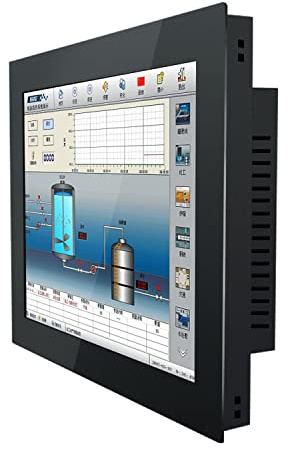 Generico Monitor industriale con schermo tattile resistente incorporato (VGA+hdmi(tocco resistivo), 15 inch)