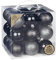 Weihnachtskugeln Kunststoff 6cm 27er Set (Schwarz Mix)