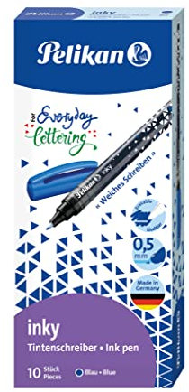 Pelikan Tintenschreiber Inky 273, blau, 10 Stück in Faltschachtel, 1 Stück (10er Pack)