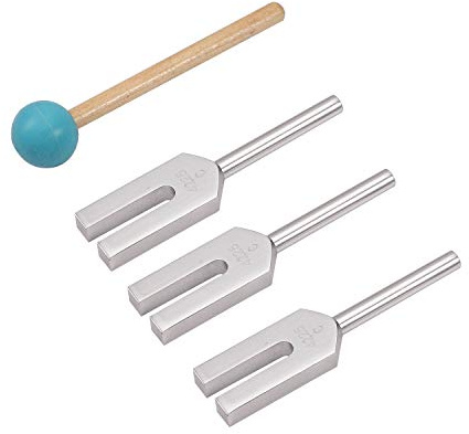 4Pcs/Set Aluminum Angel Crystal Tuning Fork 4096Hz/4160Hz/4225Hz Energy Tuning Fork