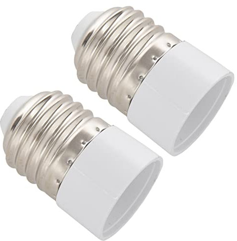 Ferleiss 2X E27 to E14 Base LED Light Lamp Bulb Adapter Converter