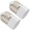 Ferleiss 2X E27 to E14 Base LED Light Lamp Bulb Adapter Converter